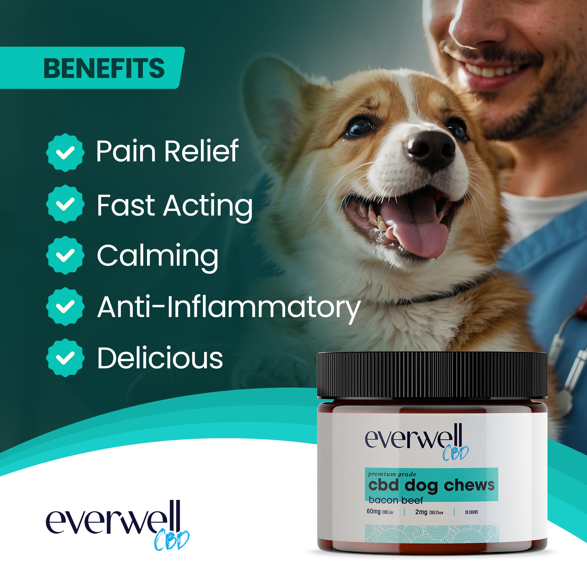 Broad Spectrum CBD Dog Treats - NO THC