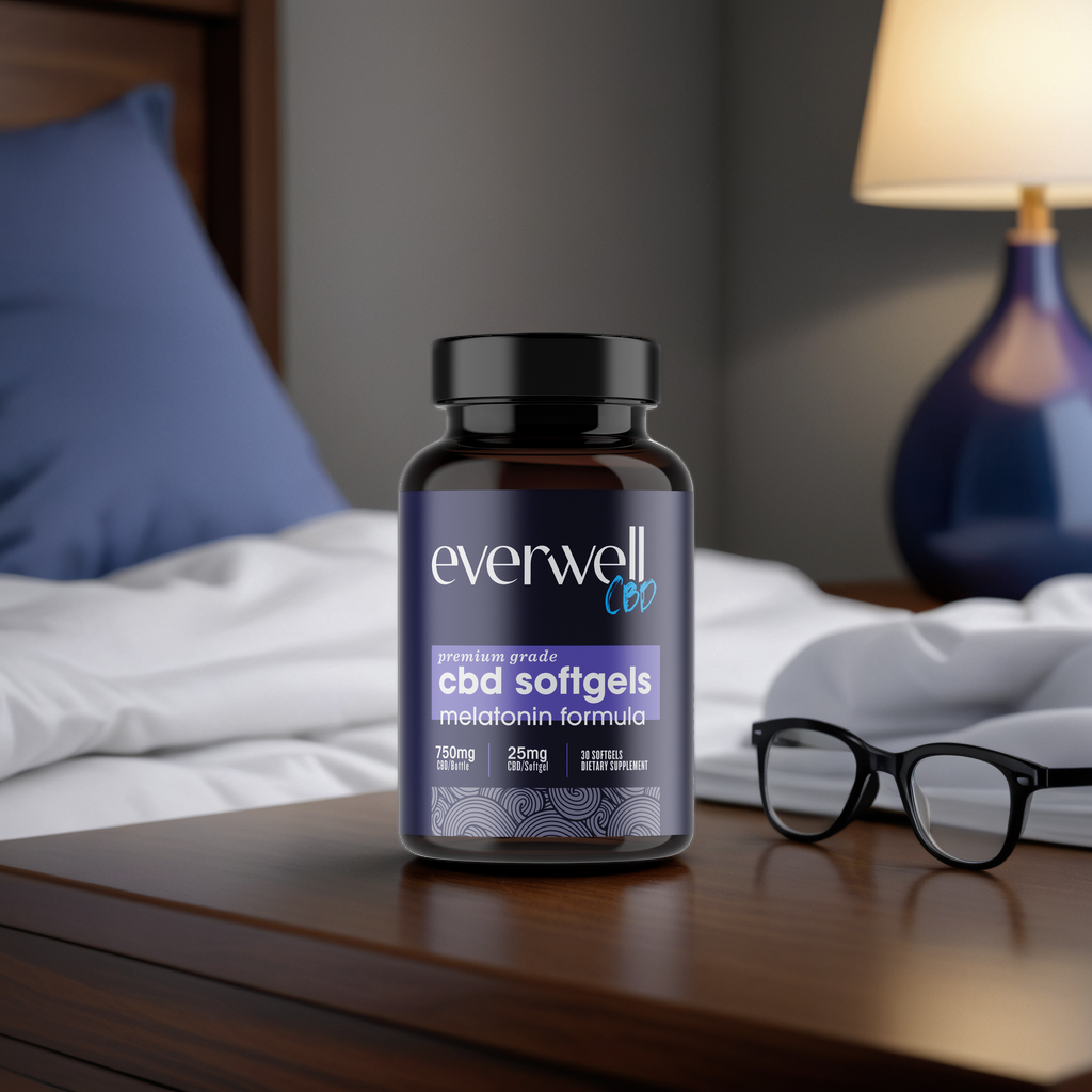Broad Spectrum CBD Softgels with Melatonin - NO THC