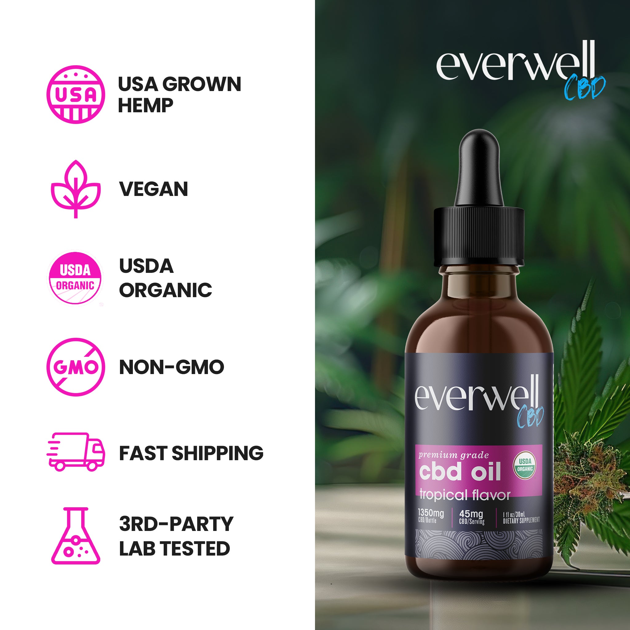 PREMIUM CBDオイル CBD Oil 300mg | 30ml | Full Spectrum | Premium Jane