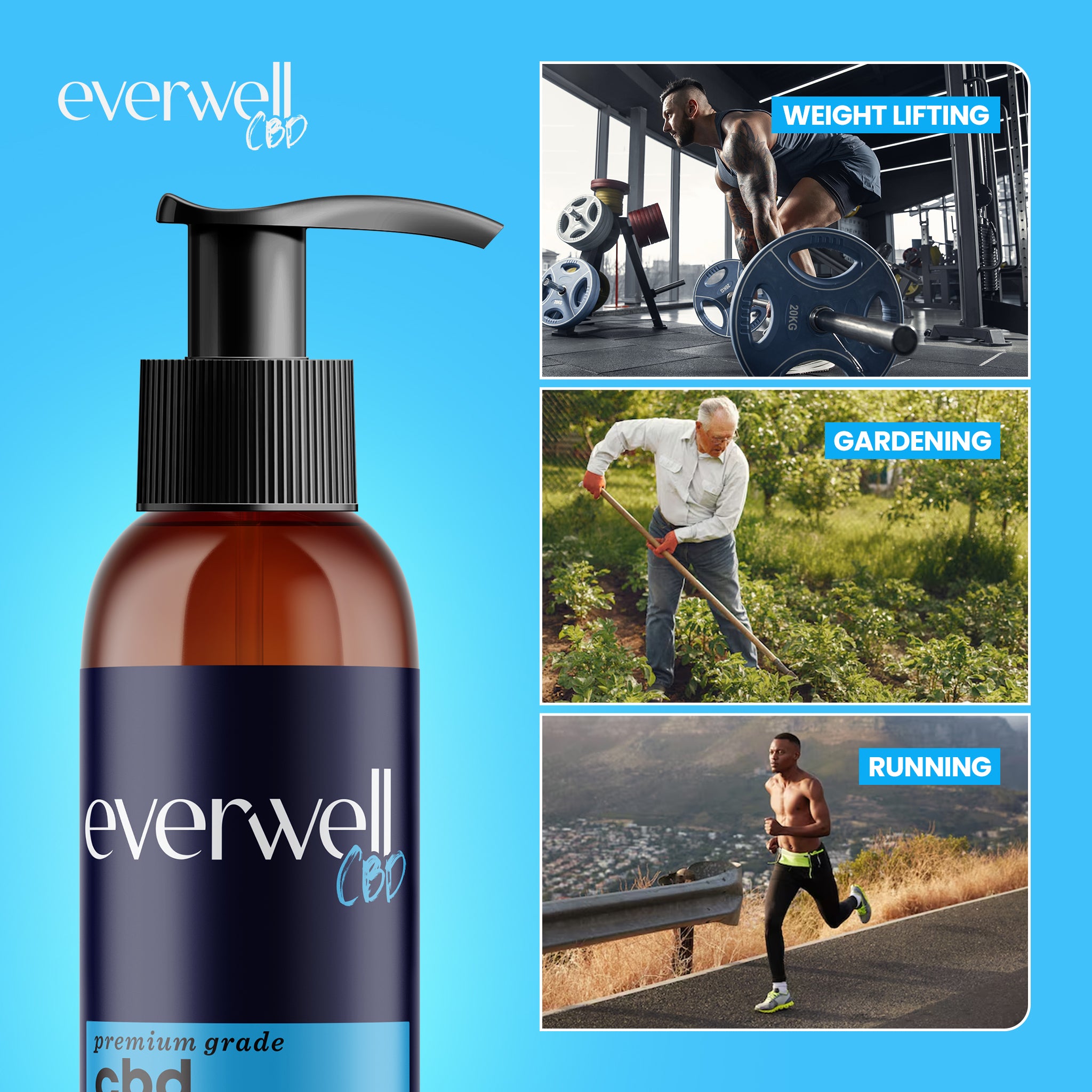 CBD Sports Lotion + Menthol - NO THC